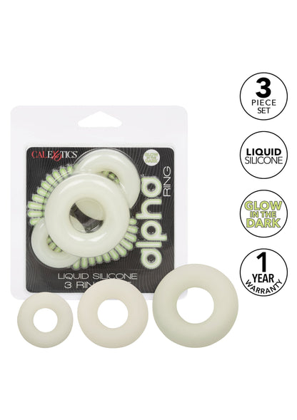 Silicone 3 Ring Set GLOW - 3