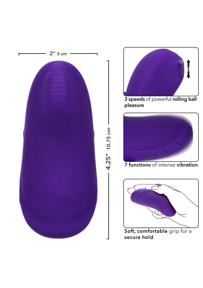 CalExotics Envy Handheld Rolling Ball Massager PURPLE - 0