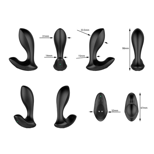 Nexus - Duo Butt Plug Klein-Schwarz