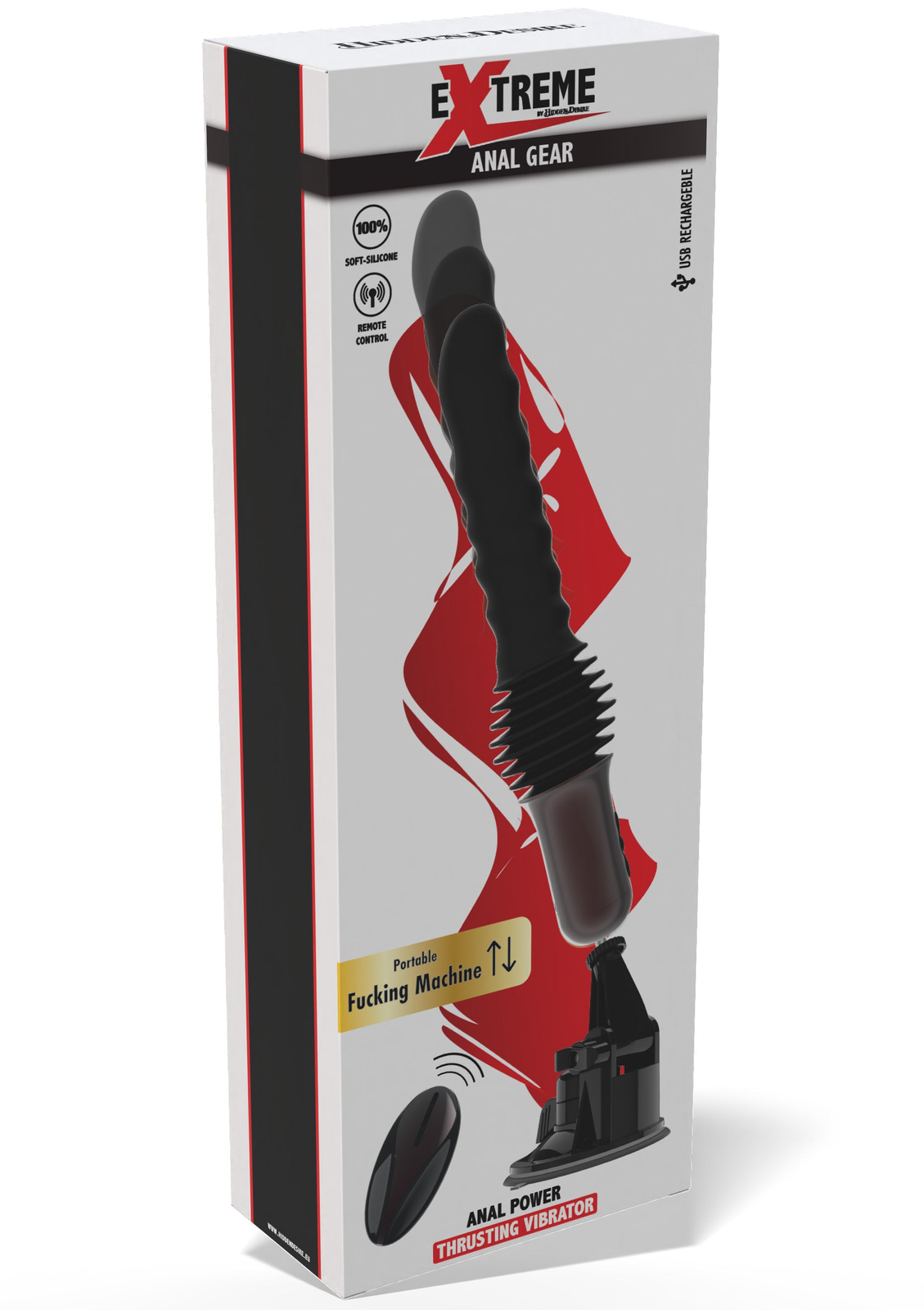 Anal Power Thrusting Vibrator BLACK - 2