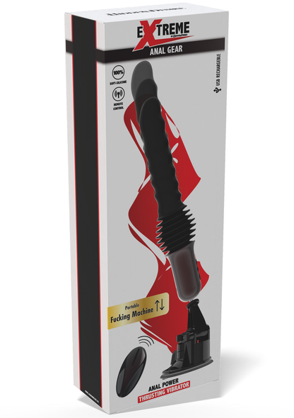 Anal Power Thrusting Vibrator BLACK - 2