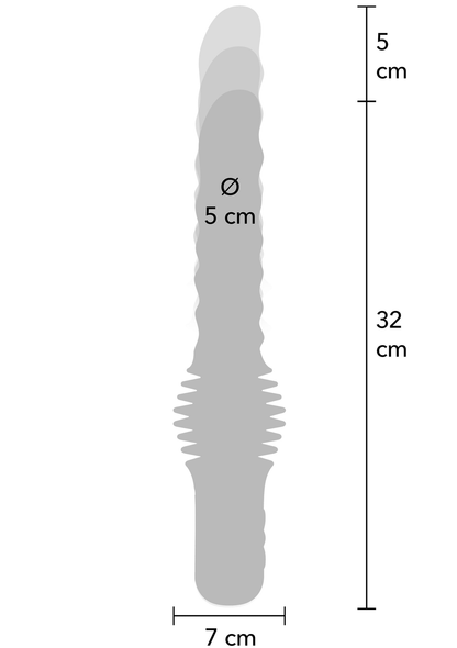 Anal Power Thrusting Vibrator BLACK - 1