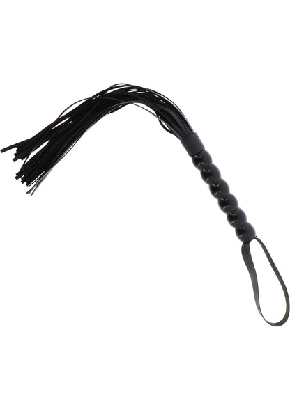 Hidden Desire Extreme Long Beaded Flogger Whip BLACK - 3