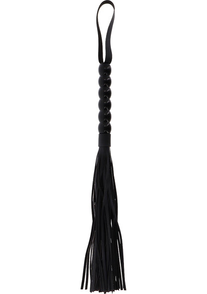 Hidden Desire Extreme Long Beaded Flogger Whip BLACK - 0