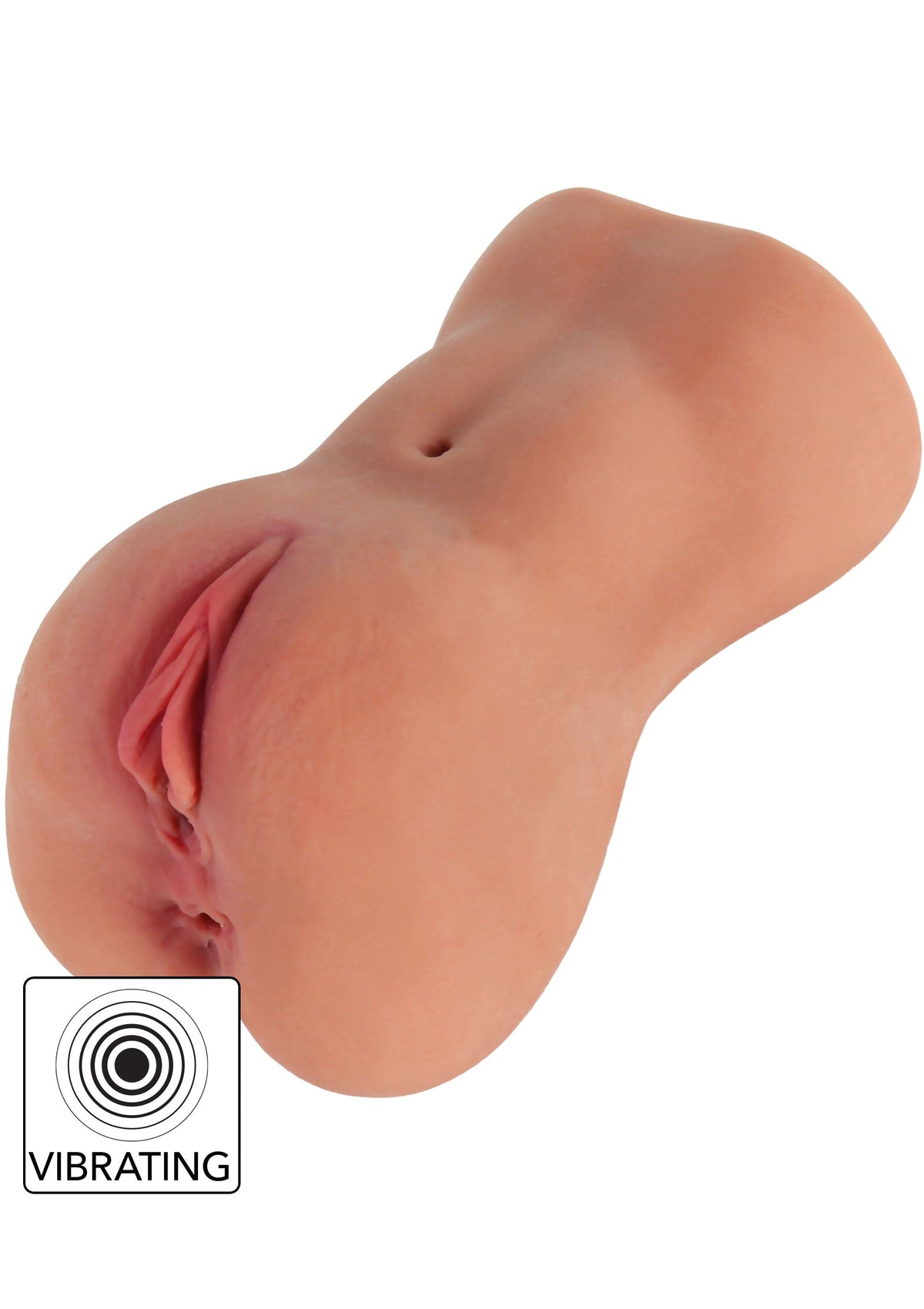 Vibrating Slut Hole Masturbator CARAMEL - 0