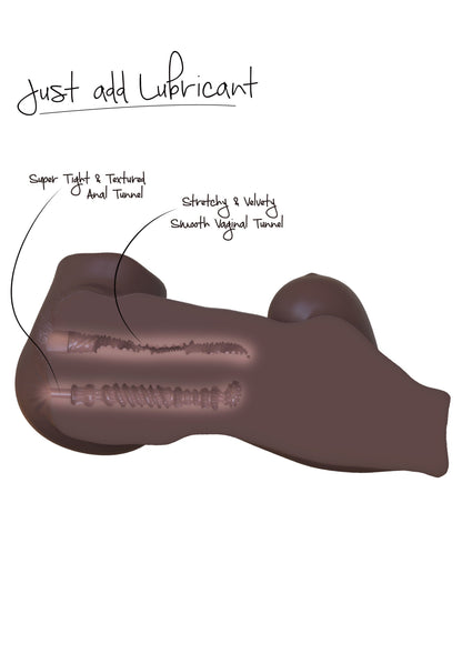 Ebony Fuck Goddess Mastubator 2.5 kg BROWN - 1