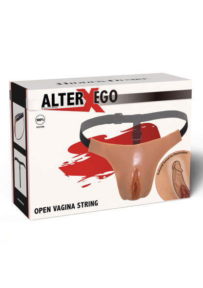 Hidden Desire Alter Ego Adjustable Open Vagina String SKIN O/S - 6