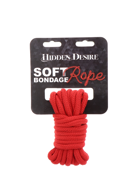 Hidden Desire Bondage Rope 5M - Red