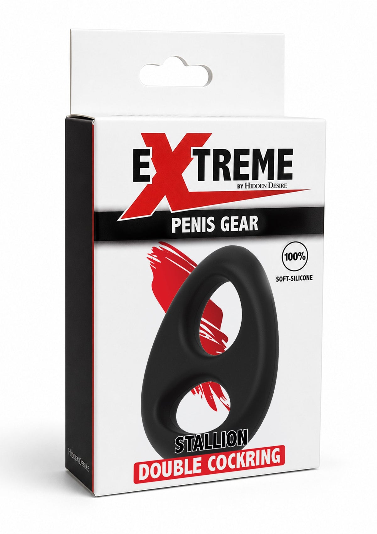 Soft Silicone Stallion C-Ring BLACK - 2
