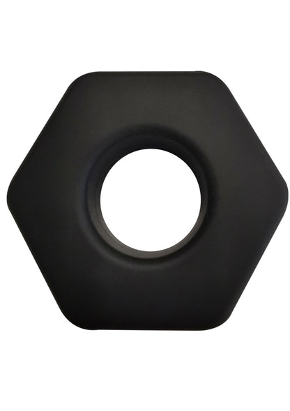 Soft Silicone Hunk C-Ring BLACK - 0