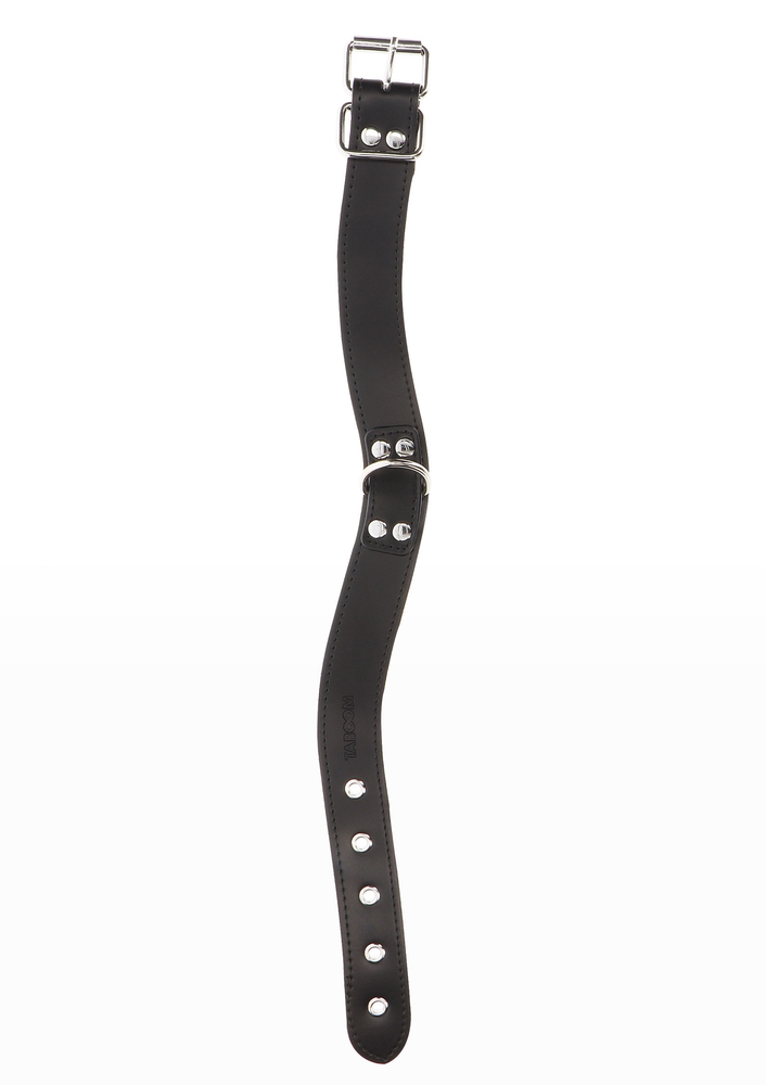 Taboom Bondage Essentials Elegant D-Ring Collar BLACK - 1
