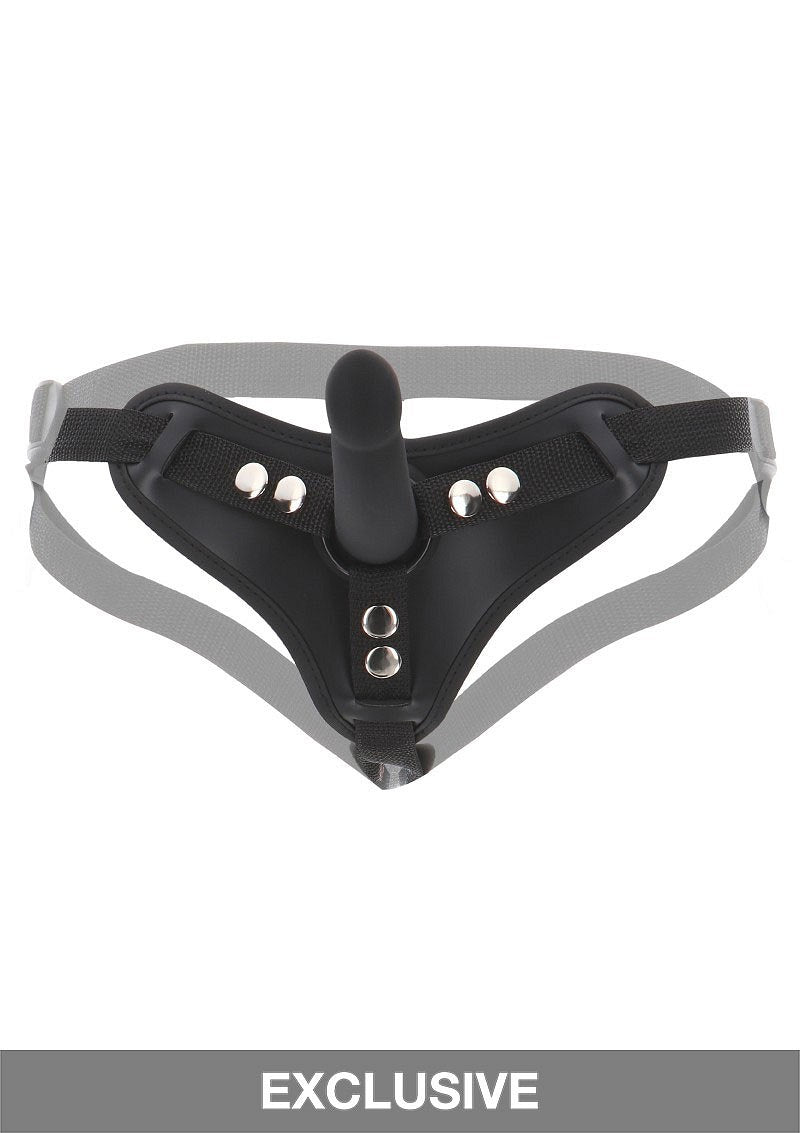 Taboom Bondage Essentials Strap-On Harness with Dong S BLACK - 0