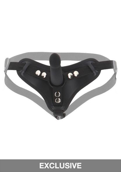 Taboom Bondage Essentials Strap-On Harness with Dong S BLACK - 0