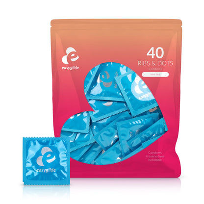 EasyGlide - Ribs and Dots Condooms - 40 stuks - 1