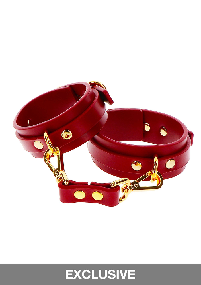 Taboom Bondage in Luxury Ankle Cuffs RED - 0