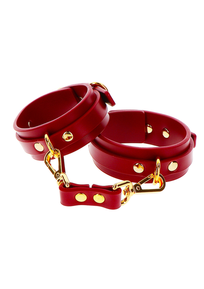 Taboom Bondage in Luxury Ankle Cuffs RED - 5