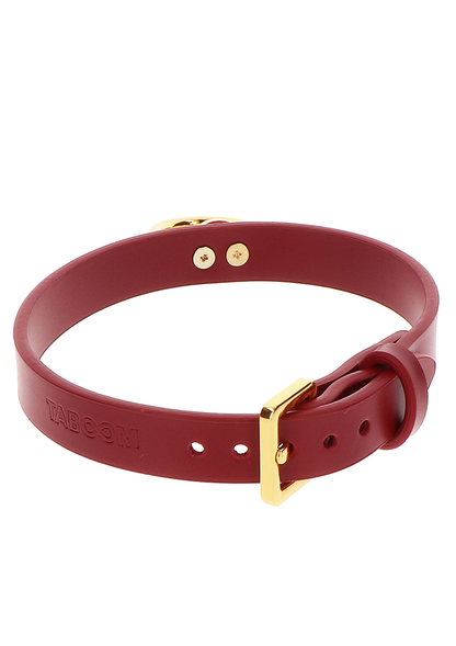 Taboom Bondage in Luxury O-Ring Collar RED - 5