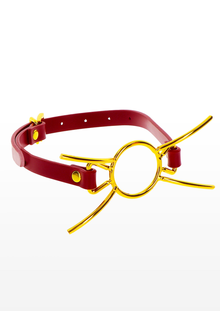 Taboom Bondage in Luxury Open Mouth Spider Gag RED - 3