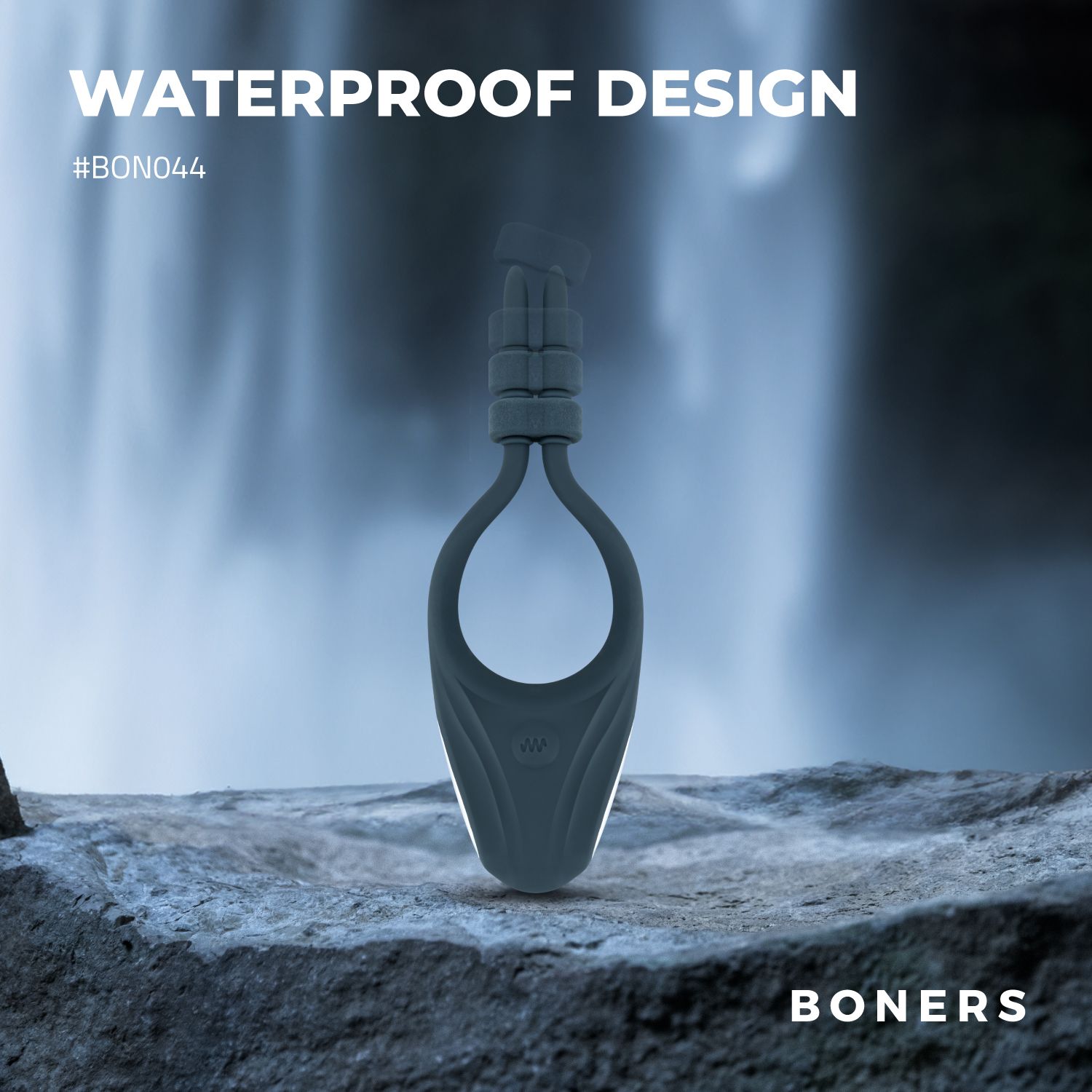Boners Verstelbare Cockring - Blauw - 9