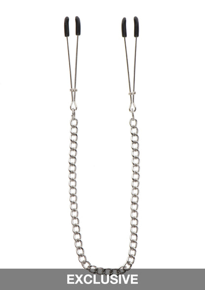 Taboom Nipple Play Tweezers With Chain SILVER - 3