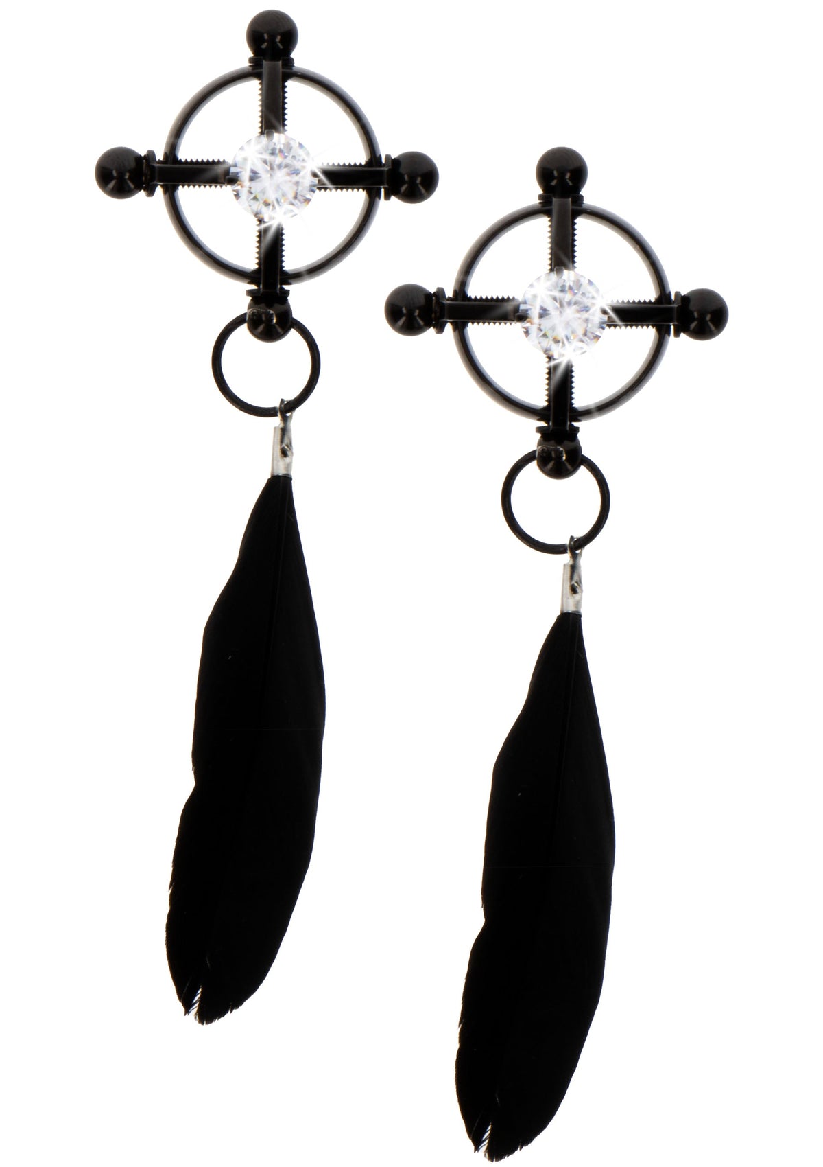 Velvet Feather Clamps BLACK - 4