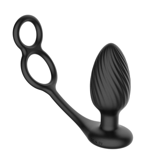 Nexus - Tornado Rotierende Analplug mit Cock & Ball Ringen
