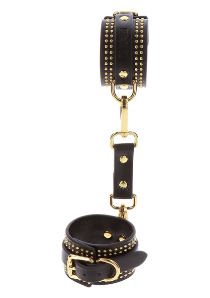 Studded Ankle Cuffs Set BLACK - 5