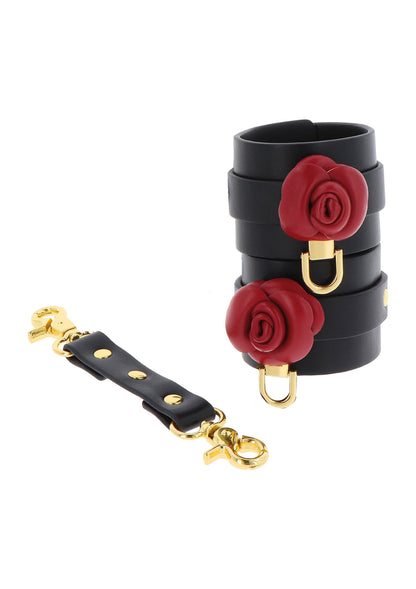 Wild Roses Ankle Cuffs BLACK - 4