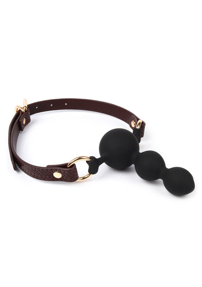 Beaded Ball Gag BROWN - 7