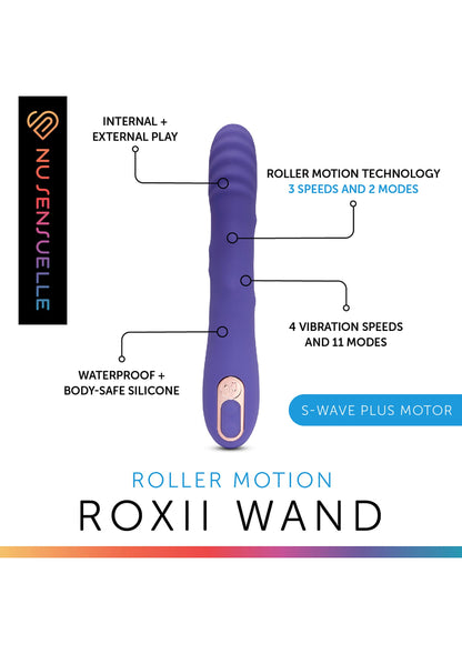 Nu Sensuelle Roxii Roller Motion Wand VIOLET - 5