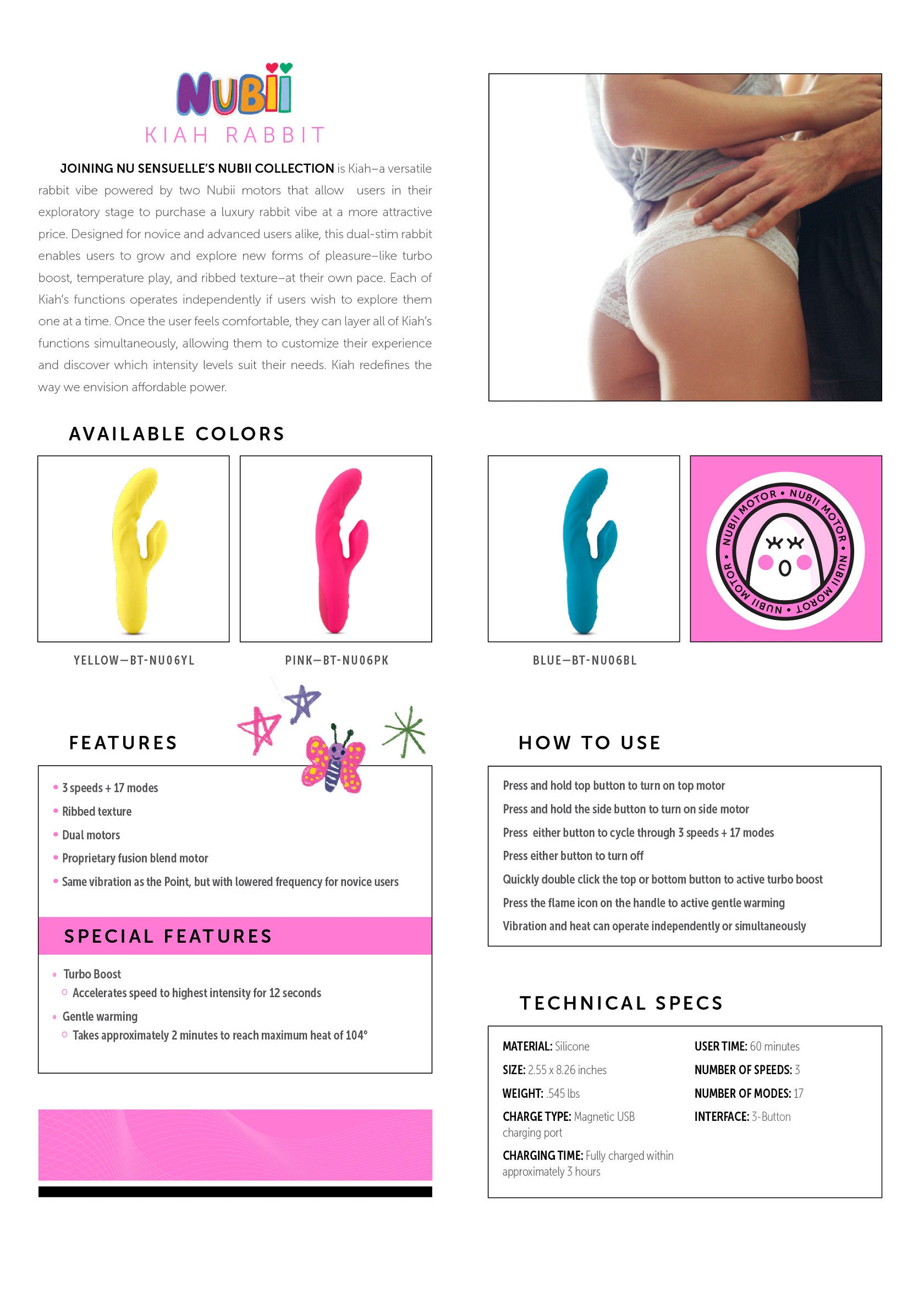 Nubii Kiah Rabbit BLUE - 3