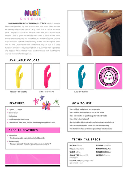 Nu Sensuelle Nubii Kiah Rabbit YELLOW - 5