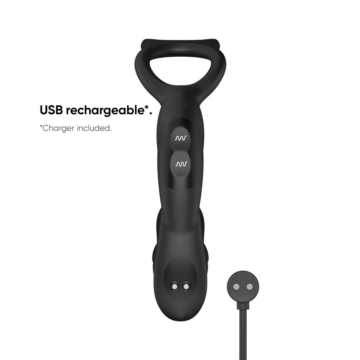 Nexus - Simul8 Prostaat Vibrator Met Cockring & Ballstretcher - 8