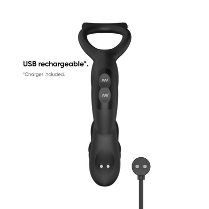 Nexus - Simul8 Prostaat Vibrator Met Cockring & Ballstretcher - 8