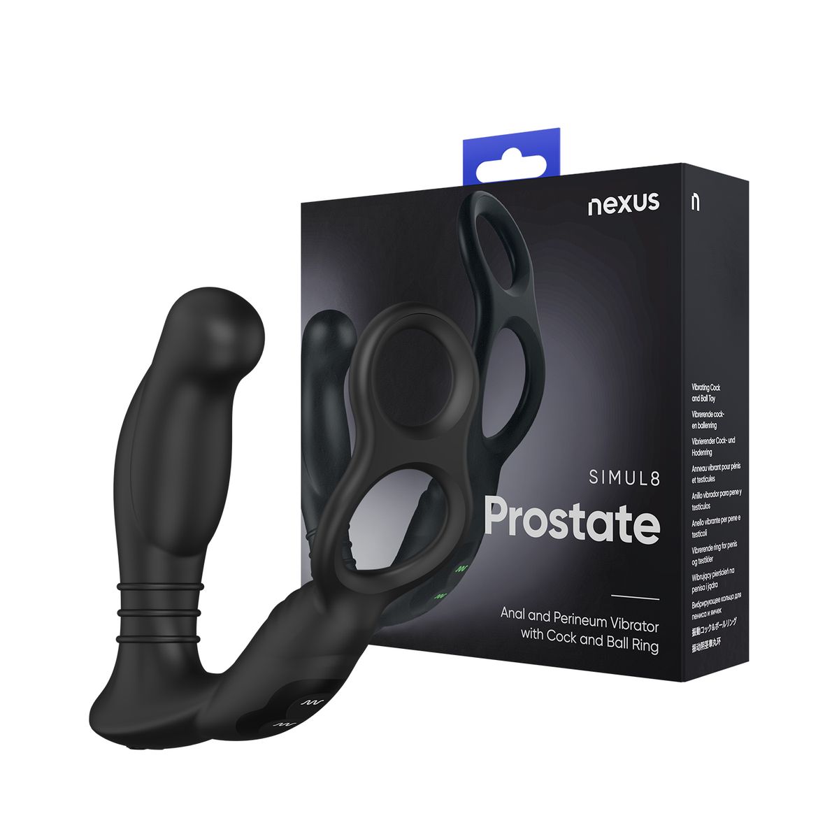 Nexus - Simul8 Prostaat Vibrator Met Cockring & Ballstretcher - 2