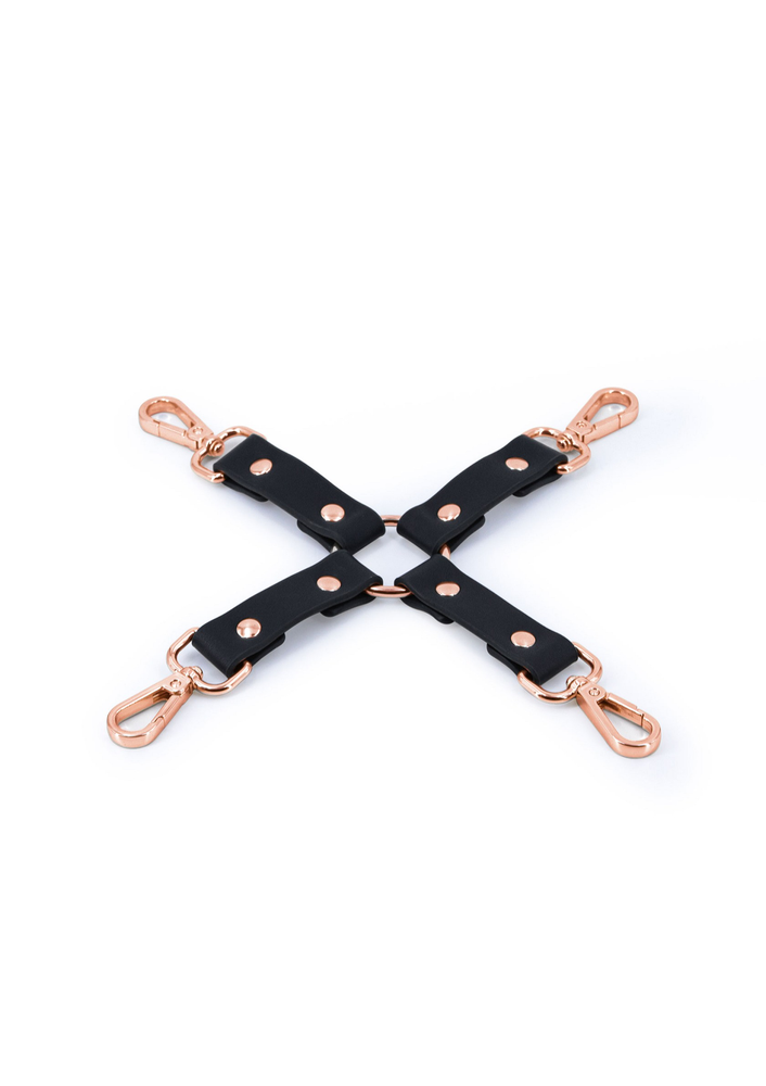 NS Novelties Bondage Couture Hog Tie BLACK - 1