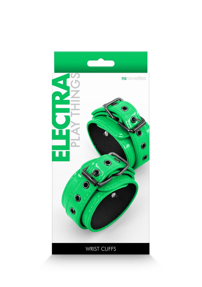 NS Novelties Electra Wrist Cuffs GREEN - 2