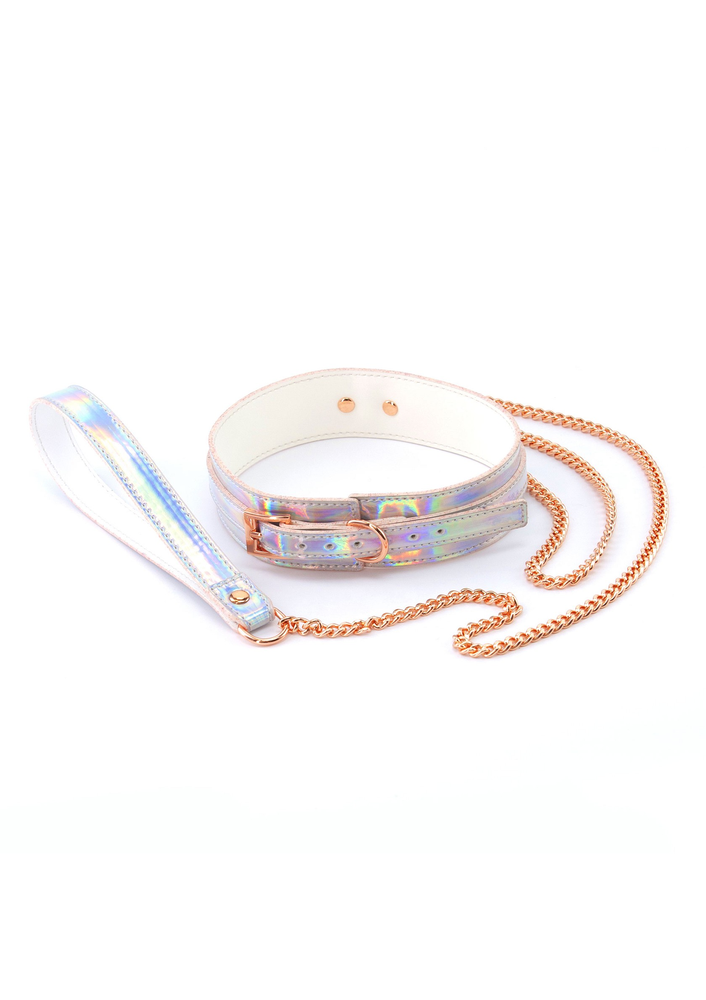 NS Novelties Cosmo Bondage Collar & Leash MULTICOLOR - 1
