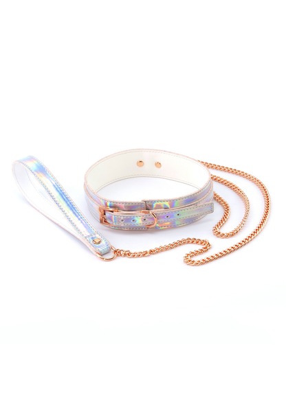 NS Novelties Cosmo Bondage Collar & Leash MULTICOLOR - 1