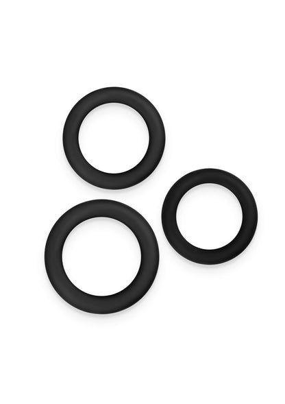Renegade 3pc Slim Rings BLACK - 0