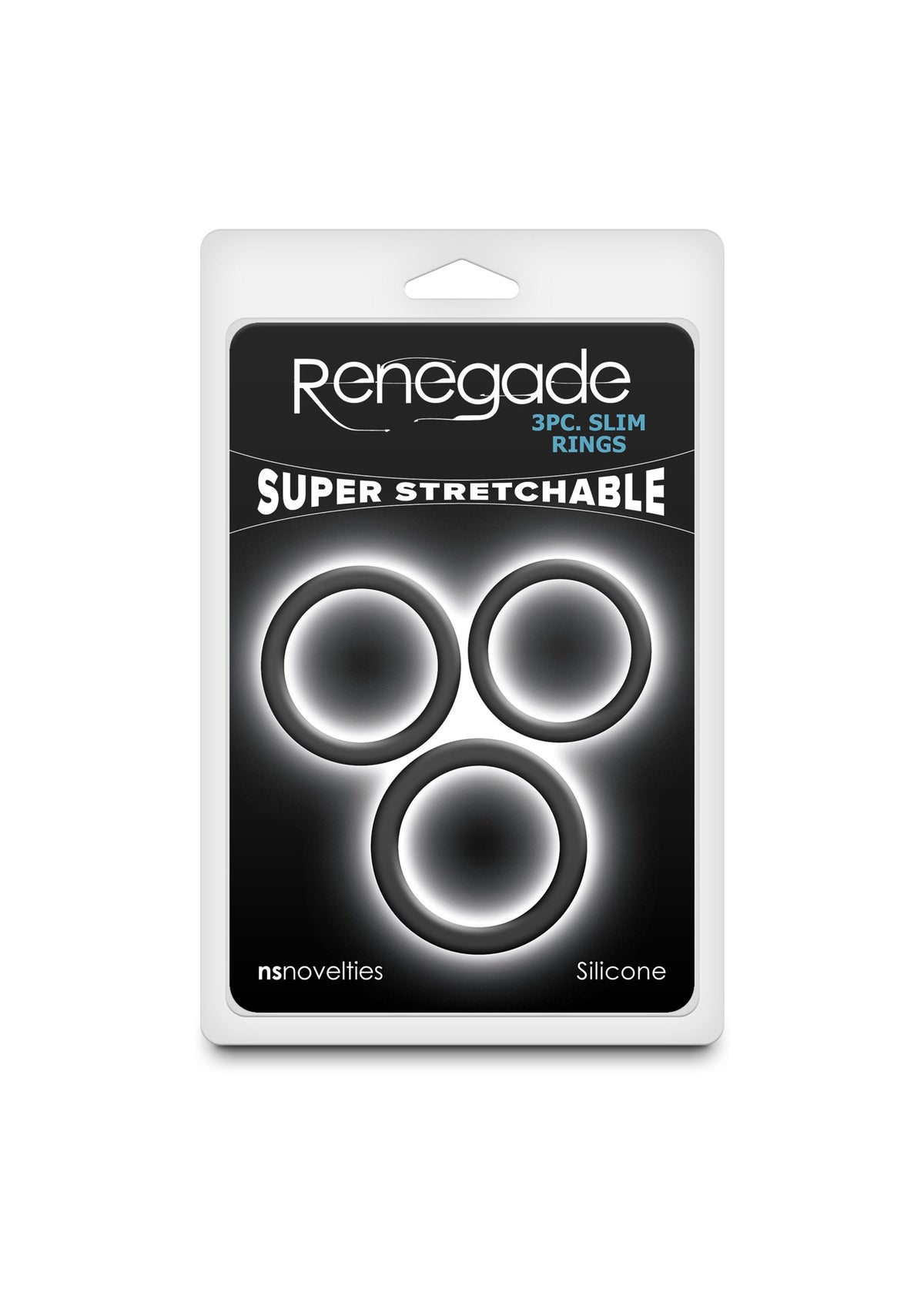 Renegade 3pc Slim Rings BLACK - 1