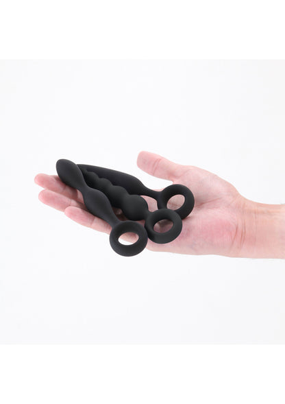 Trio Kit Buttplugs BLACK - 3