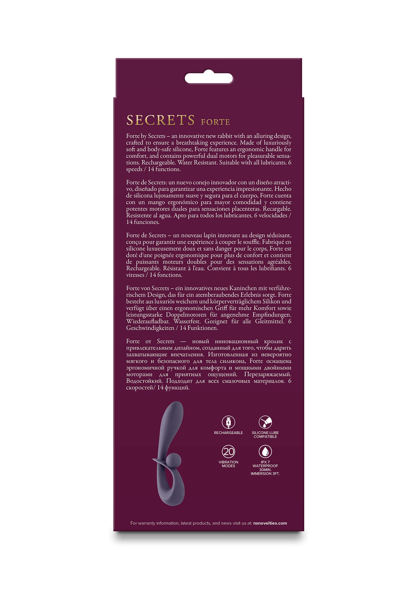 NS Novelties Secrets Forte GREY - 0