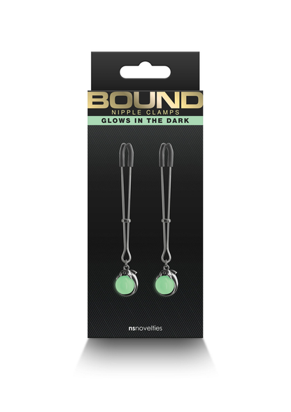 NS Novelties Bound Nipple Clamps G1 BLACK - 2