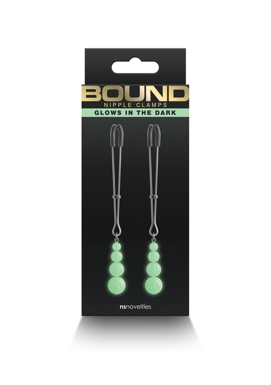 NS Novelties Bound Nipple Clamps G2 - Schwarz