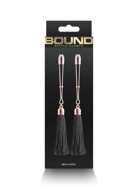 NS Novelties Bound Nipple Clamps T1 - Schwarz