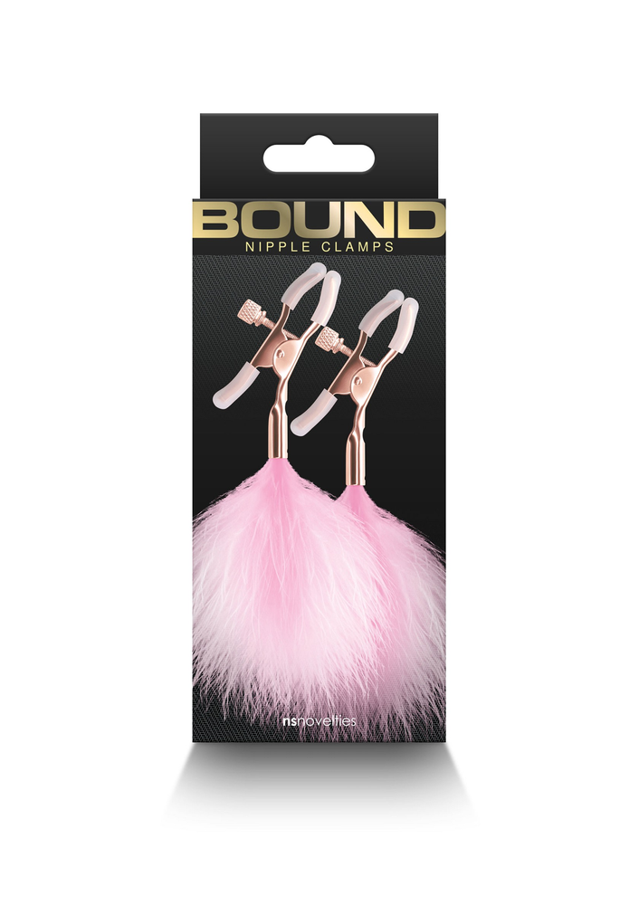 NS Novelties Bound Nipple Clamps F1 PINK - 2