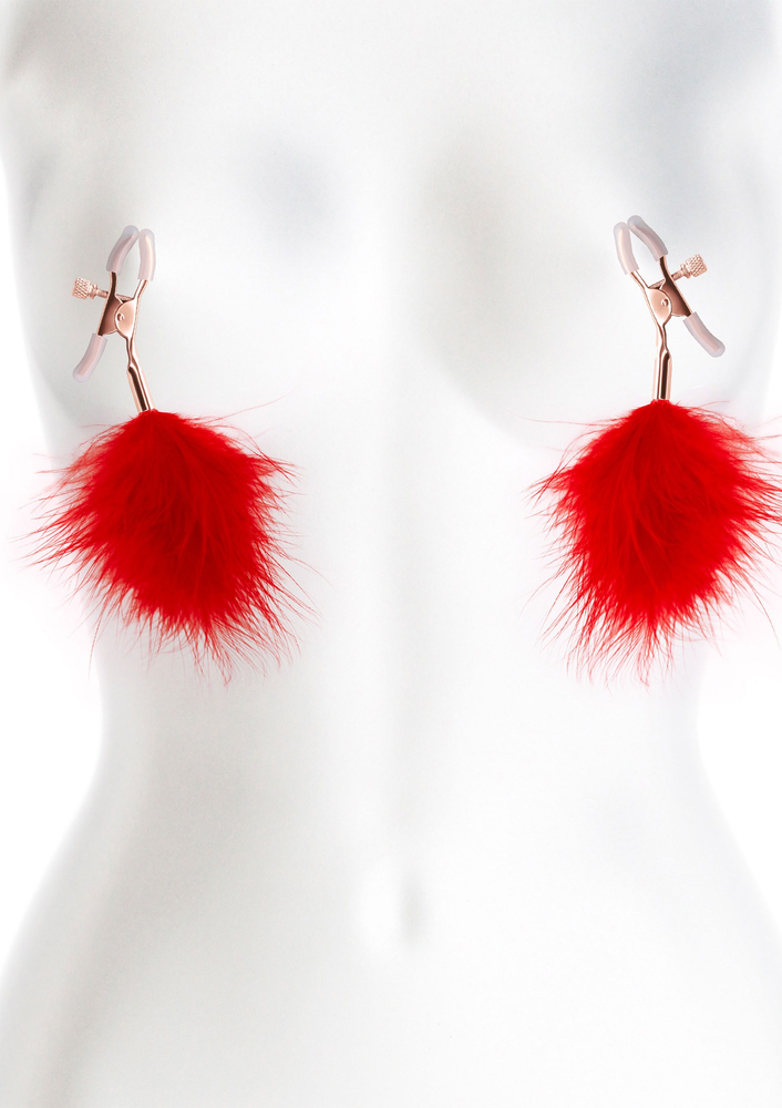 NS Novelties Bound Nipple Clamps F1 RED - 0