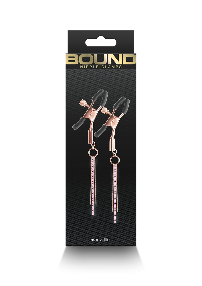NS Novelties Bound Nipple Clamps D3 ROSEGOLD - 0