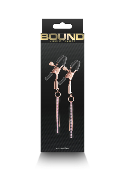 NS Novelties Bound Nipple Clamps D3 ROSEGOLD - 0